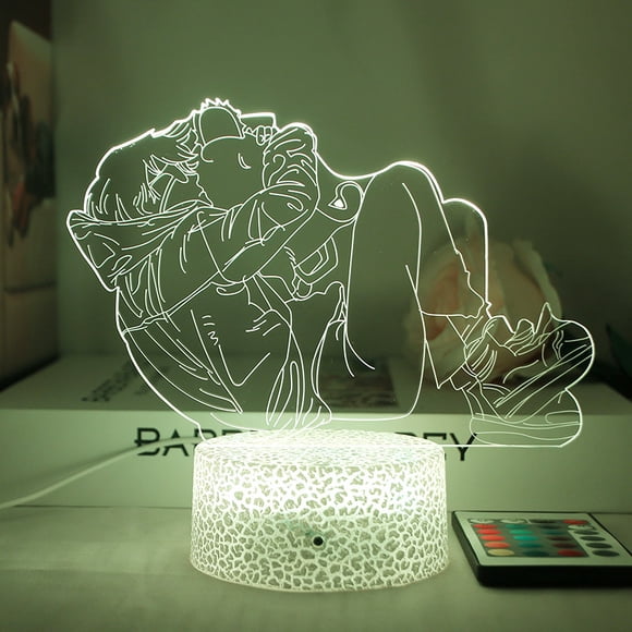 Motosierras LED 3D que cambian de color con luz nocturna para hombre y mujer
