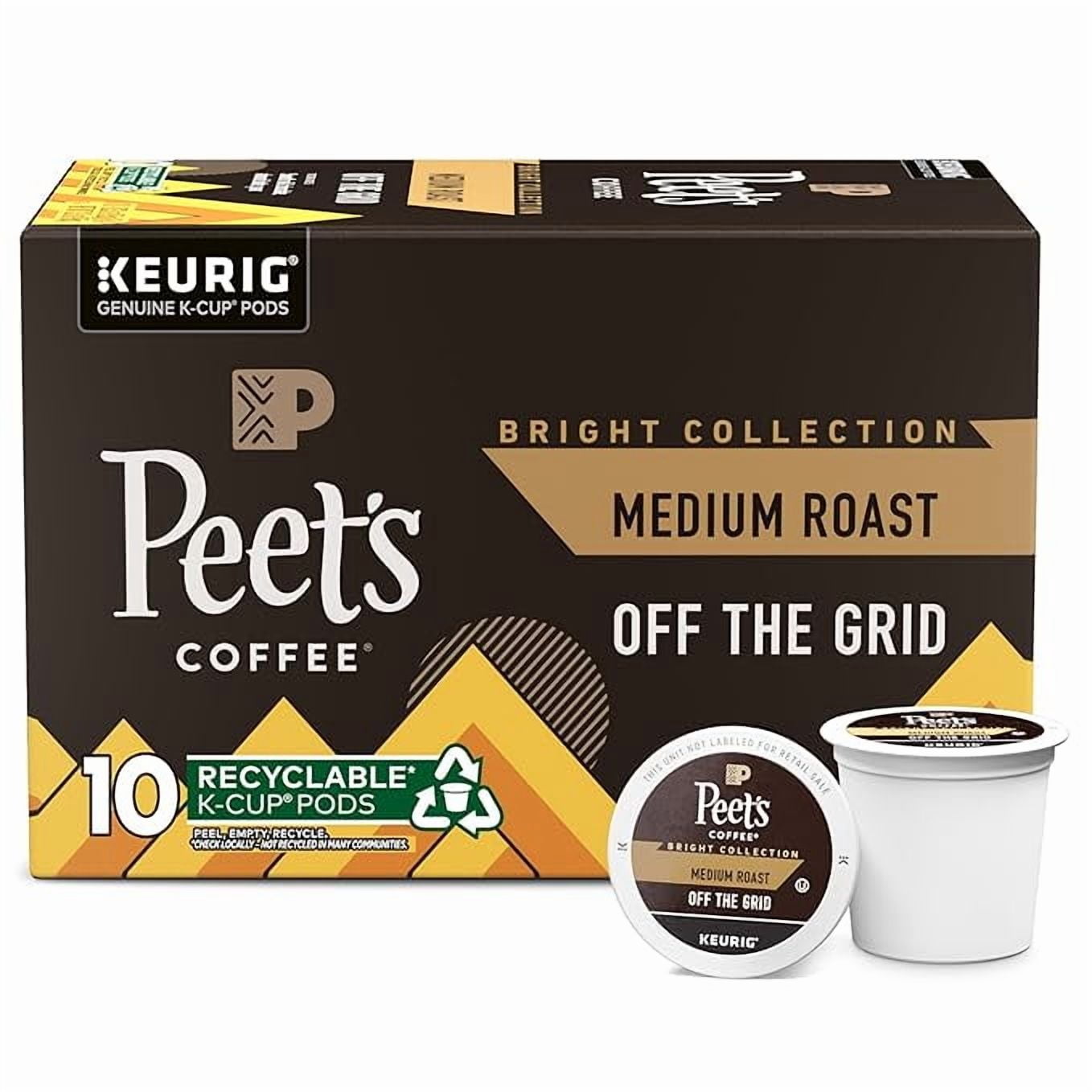 Peet's Coffee Off The Grid Medium Roast K-Cup Pods, 10ct - Walmart.com