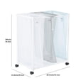 thumbnail image 4 of Mainstays 3 Bin Multiple Color Laundry Mesh Sorter for Adult, Rolling Cart for Laundry Room Closet Storage, 4 Wheels, Bags for Sorting Different Items, 4 of 8