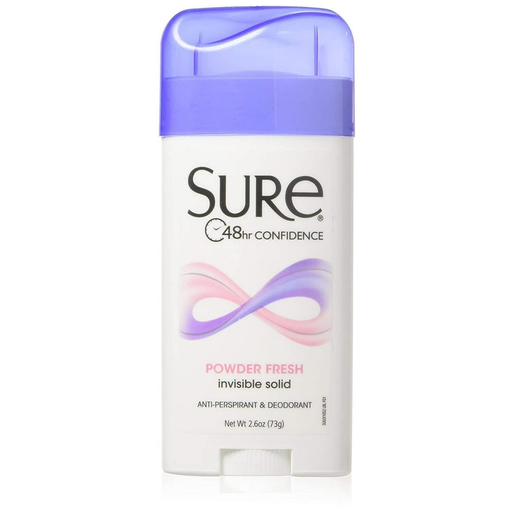 Sure Wide AntiPerspirant Deodorant Original Solid Powder Scent 2.70 oz