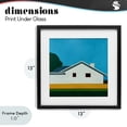 thumbnail image 4 of Stupell Industries Mid-Century Sunkissed Suburbia House Black Framed Print Under Glass, 13 x 13, by Jan Weiss, 4 of 8