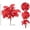 B, variant on Qholemyo Mini Artificial Maple Leaf Bouquet Fall Decor Halloween Decor Faux Floral Vase Filler For Table Mantel Home Decor