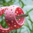 thumbnail image 4 of Aquarium Tank Hideout with Suction Cups, Pink Fish Cave Toy Enrichment Tunnel for Betta Shrimp Small Fish, Secure Decorative Shelter, 4 of 5