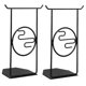 thumbnail image 5 of unbranded 2Ud Soportes Para Libros Metal Negro Con Estilizado Para Salón Y Oficina, 5 of 8