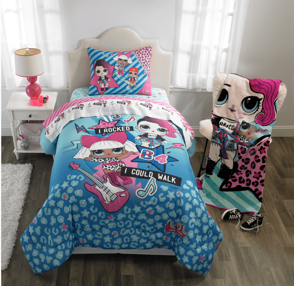 6 pc LOL Doll Surprise Reversible Twin/Full Comforter and Full Sheets Bed Set 