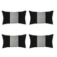 thumbnail image 2 of Set of 4 Black and White Lumbar Pillow Covers, 2 of 3