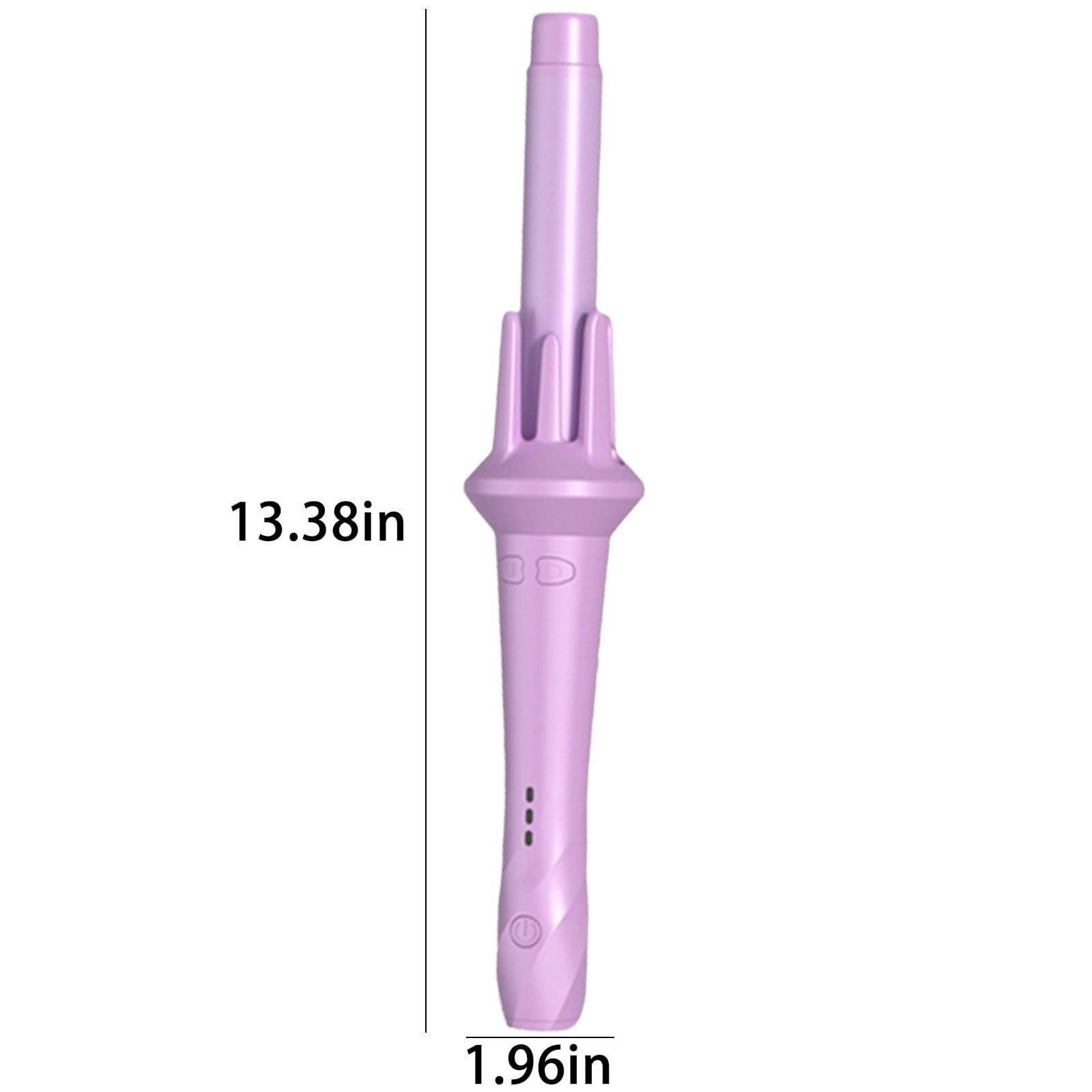 Betivan 2 Counts 2 Inch Curling Iron, Tourmalines Ceramic Curling Iron,Auto Rotate Left Rotate Right Rotate Barrel Produces Classic Curls – For Use On Short, Medium, Long Hair Green Purple