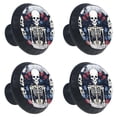 thumbnail image 2 of 4 Pcs Skeleton Knobs for Kitchen Cabinet Cupboard Dresser Bookcase Drawer Pulls Handles Round Home Decor, 2 of 8