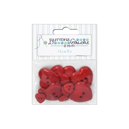 - Buttons Galore Theme Button Red Hearts