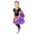 thumbnail image 2 of DC Comics Justice League Batgirl Toddler Girls Tulle Costume Dress Leggings Cape and Headband 4 Piece Set Newborn to Big Kid, 2 of 5