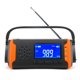 thumbnail image 2 of MD?097 Manivela solar Radio FM WB Dinamo de emergencia para exteriores Cargador meteorológico Luz de flash, 2 of 8
