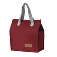 thumbnail image 2 of Fiambrera para mujeres y hombres, bolsa reutilizable para el almuerzo, bolsa enfriadora, bolsa refrigeradora para el almuerzo a prueba de fugas para borgoña, 2 of 8