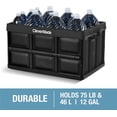 thumbnail image 5 of CleverMade Collapsible Storage Bin 46L Stackable, Ocean 3 Pack, 5 of 8
