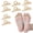 Beige, variant on KALAKALA 4Pairs Gel Hammer Toe Crest Cushions, Corrector Crests Relieve Foot Pain, Pressure, Discomfort, One Loop Design Hammertoe Gel Support Pads, Flexible Silicone Comfort