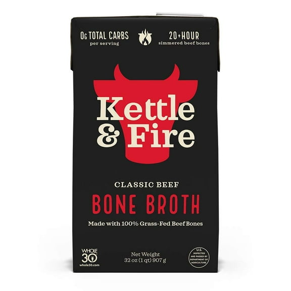 Kettle and Fire Beef Bone Broth 32 oz (Pack Of 8)