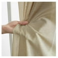 thumbnail image 4 of ZanQee 2 Piece Semi Sheer Voile Window Curtain Grommet Panels for Bedroom & Living Room (54" W x 95" L, Taupe), 4 of 9