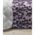 thumbnail image 3 of Abstract Down Alternative Comforter, Intertwined Rhombus Pattern in Monochrome Style Geometric Shapes with Stripes, Microfiber Quilt for All Season, 5 Sizes, Violet White, by Ambesonne, 3 of 3