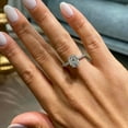 thumbnail image 2 of 2.50 Ct Oval Cut Diamond Lab Created Women's Engagement Ring 14K White Gold Plated Silver, 2 of 4