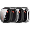 thumbnail image 1 of KOMI Case Compatible for Fitbit Ace LTE Screen Protector, All-Around Protective Cover Soft TPU Plated Bumper Frame for Google Fitbit Ace LTE Kids Smartwatch (Black&Clear&Black&Silver), 1 of 5