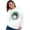 thumbnail image 5 of Betty Boop St Patricks Day Leprechaun Women Crewneck Sweatshirt Brisco Brands M, 5 of 6