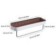 thumbnail image 4 of Estante de Ducha Adhesivo, Estante Flotante Sin Taladros con Ganchos, Organizador de Baño de Plástico Blanco, 42 X 12 X 12 Cm, Soporta Hasta 13,6 Kg., 4 of 7