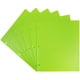 JAM PAPER Pochettes Perforées 3 Trous en Plastique Robuste - Vert Citron - 6/Pack – image 1 sur 6