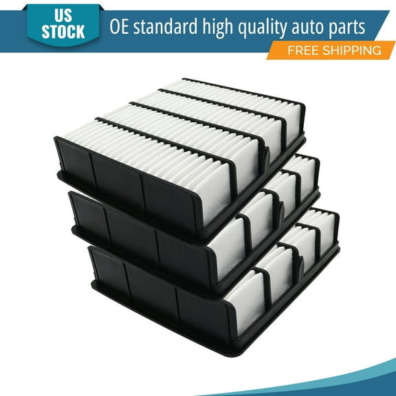 YXPCARS 3PCS Front Engine Air Filter for Toyota 4Runner Tacoma 1996 - 2002 Lexus SC300 1992-2000, New Air Filter Replacement (CA7626)