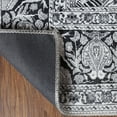 thumbnail image 5 of HomeRoots 486886 7 x 9 ft. Medallion Stain Resistant Rectangle Area Rug, Charcoal, 5 of 5