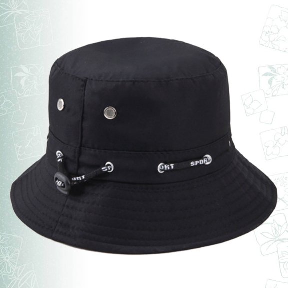 TITINICE Wide Brim Bucket Hat Black Uv Protection for Outdoor Summer 1Pc