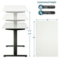 thumbnail image 2 of Gymax Bureau Électrique Debout Réglable en Hauteur Double Moteur Noir, 2 of 10