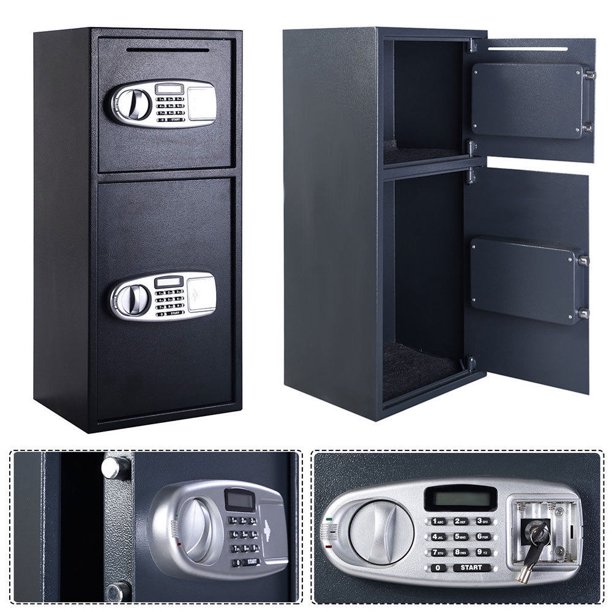 Zimtown New Double Door Combination Lock Safe Box Security Digital Steel Safes