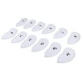 thumbnail image 3 of facefd Ensemble de 12 Pcs Couvre-Chefs de Golf en Cuir PU Imperméable Blanc, 3 of 5