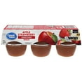 thumbnail image 1 of Great Value Apple Strawberry Snack Sweetened Cups, 1 of 4