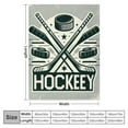 thumbnail image 4 of Orinice Hockey Sticks Puck Theme Warm Lightweight Blanket Soft Fleece Throw Blanket for All Seasons - Cow Gifts Blanket, Flannel Material, Multiple Sizes 50x60in, 4 of 6