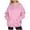 Pink, variant on Women's Oversized Hoodies,Womens Solid Color Long Sleeve Fleece Pullover Hoody with Large Kangaroo Pocket,Fall Winter Warm Hooded Sweatshirt Tops Outdoor Sweaters Comfort Sweatshirtss Size S-XXL