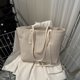 thumbnail image 1 of Bolso de mujer a la moda para mujer de mano de paja de gran capacidad para regalo (blanco), 1 of 7