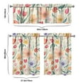 thumbnail image 6 of Kitchen Curtains and Valance Set 36 Inch Tier Pioneer Colorful Floral 3 Pieces Set Dining Room Small Curtain Drapes Cafe Curtains Valance for Home Decor Rod Pocket, 6 of 6