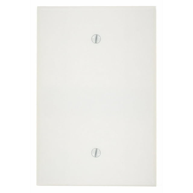 Placa de pared Leviton, termoestable, sobredimensionada, de 1 elemento, color blanco
