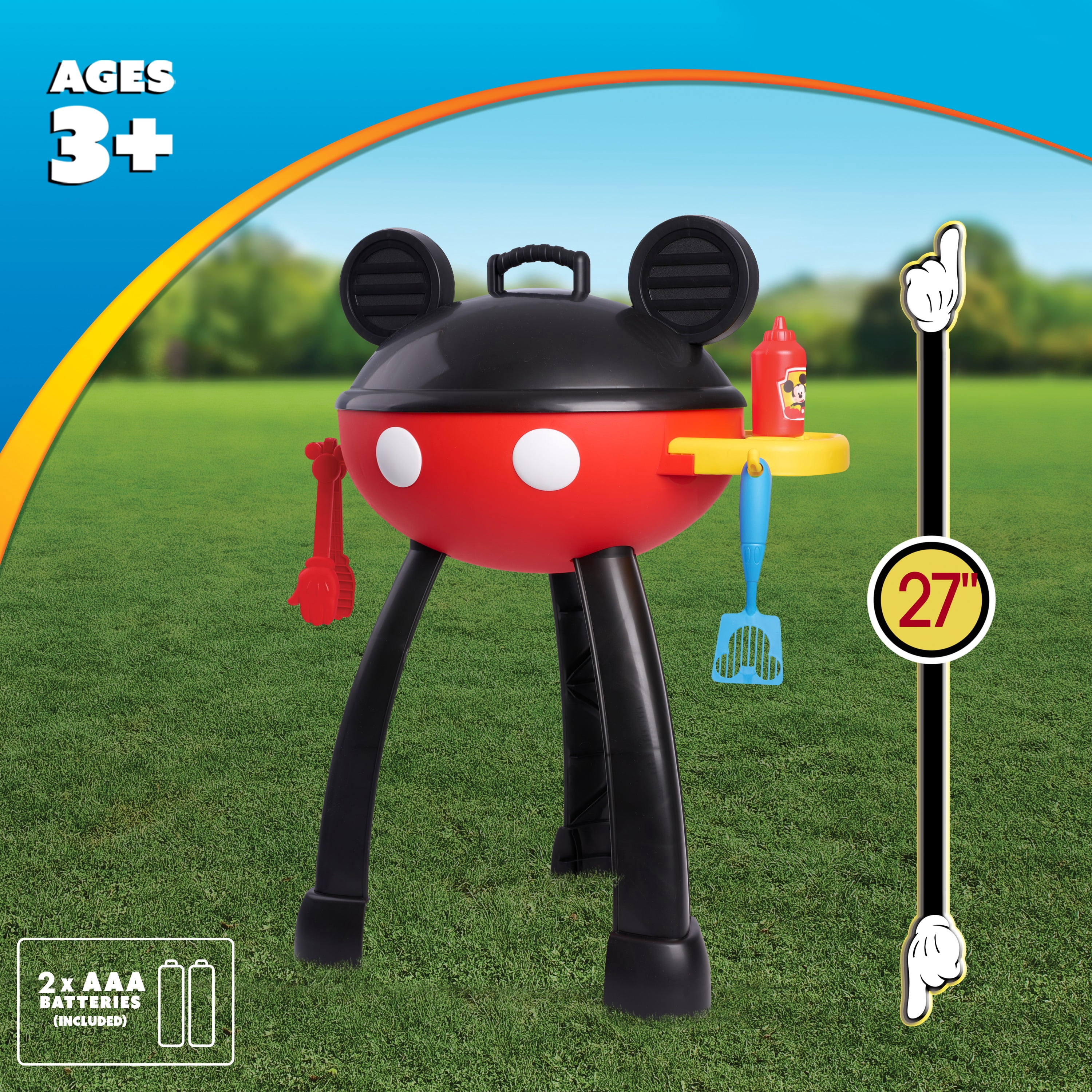 Disney Jr. Mickey Mouse Clubhouse Hot Diggity Grill Set, 15-pieces, Kids Toy for Ages 3 and up