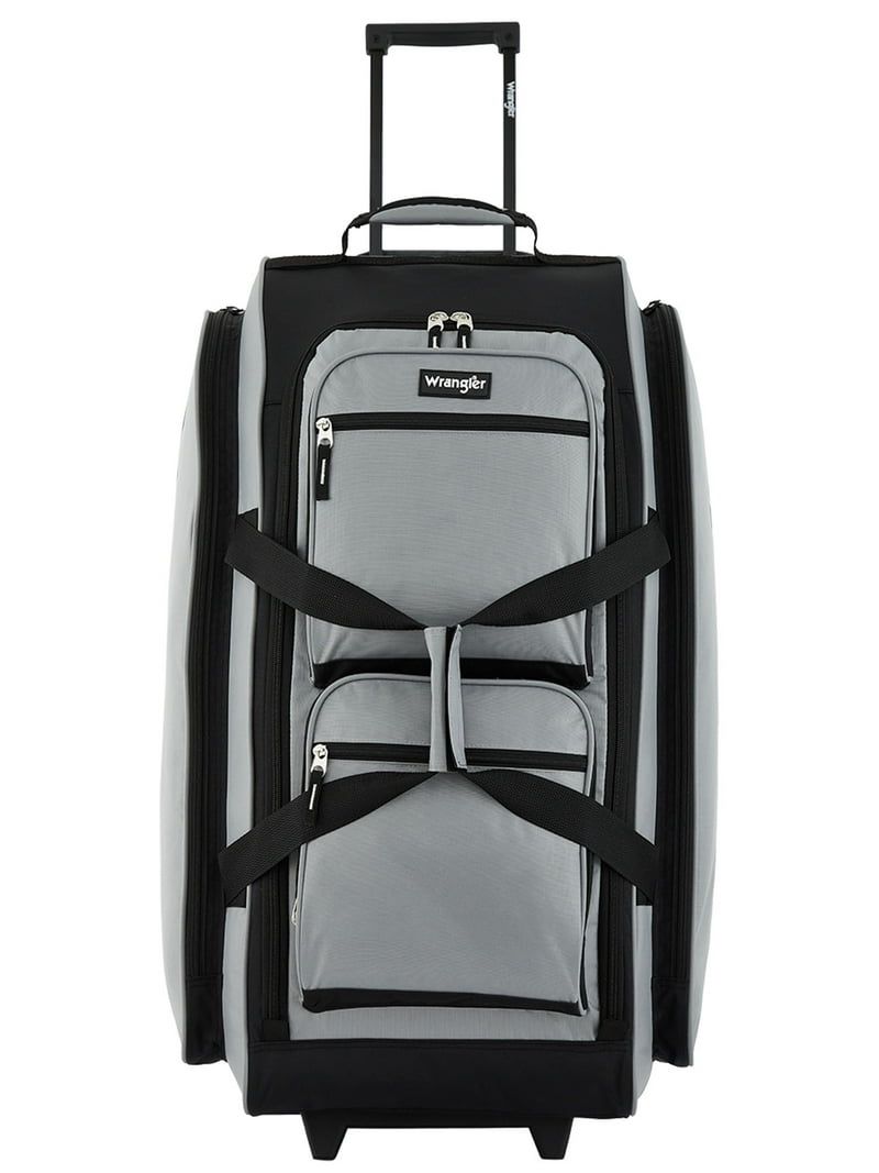 Wrangler 30 inch Multi-Pocket Upright Rolling Duffel Ultimate Gray Wrangler 30 inch Multi-Pocket Upright Rolling Duffel Ultimate Gray