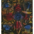 thumbnail image 2 of Paul Klee 15x16 Gold Ornate Wood Frame and Double Matted Museum Art Print Titled - Collection of Figurines (1926), 2 of 4