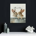 thumbnail image 5 of ARISTURING Rabbit Bathroom Wall Art Funny Bathtub Pictures Wall Decor Bunny In Toilet Canvas Prints Framed Modern Cute Animals Painting Artwork for Bath Lavatory Washroom Restroom Living Room, 5 of 5