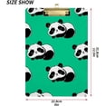 thumbnail image 3 of FMSHPON Funny Panda Bear Clipboard Hardboard Wood Nursing Clip Board and Pull for Standard A4 Letter 13x9 inches, 3 of 5