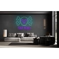 thumbnail image 3 of Glowneon Tattoo Neon Signboard, Skull Tattoo Shop Studio Wall Decor, 3 of 4