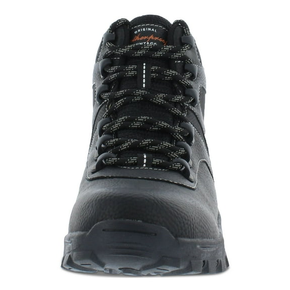 WEATHERPROOF VINTAGE Mens Black Pull Tab 1 Platform Lug Sole Padded Jasper Round Toe Block Heel Lace-Up Hiking Boots 13 M