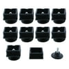 Uxcell 38mm Base Dia Adjustable Leveling Foot Square Insert Kit 10 Set