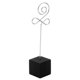 thumbnail image 4 of Soporte de Notas Sostenedor Fotos Tarjetas Base de Cubo Negro Clips de Alambre Forma Brote Sunnimix sostenedor de la nota, 4 of 5