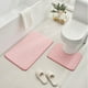 thumbnail image 1 of Juego de Alfombras de Baño | Alfombrilla de Espuma y Cojín para Inodoro | Microfibra Suave y Absorbente con Relleno de Espuma Gruesa | Base Antideslizante | Lavable a Máquina | Cómoda Alfombrilla par, 1 of 2