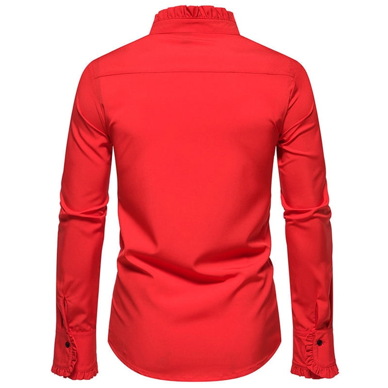 deep red dress shirt Red House RH370 Nailhead Non-Iron Shirt