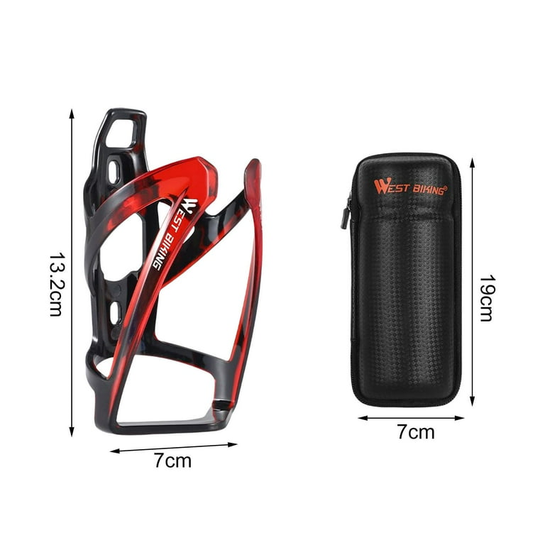 Red bike bottle outlet holder